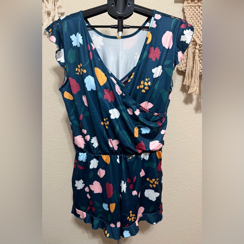 Floral Women's Swim Romper